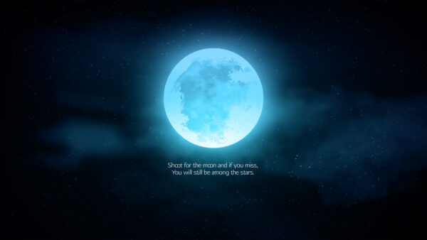 Wallpaper Moon, For, Quote, Shoot