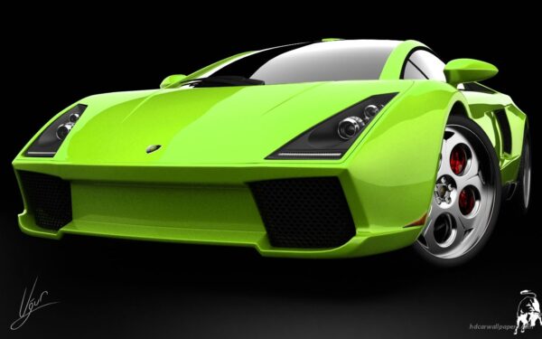 Wallpaper Green, Concept, Lamborghini