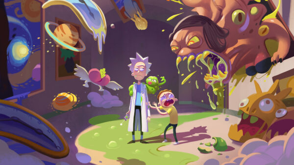 Wallpaper Rick, 4k, Smith, Morty, Anime