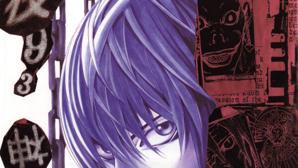 Wallpaper Note, Purple, Hair, With, Death, Light, Anime, Yagami