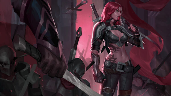 Wallpaper League, Katarina, Desktop, Legends