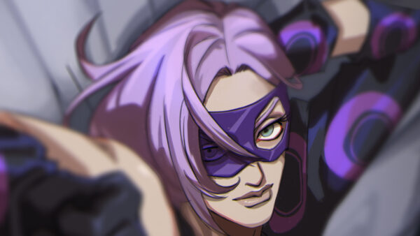 Wallpaper Pink, Desktop, Hair, Mask, Eyes, Purple, JOJO, And, Melone, With, Anime