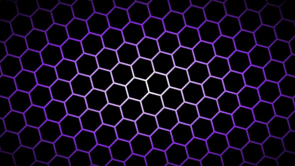 Wallpaper Hexagons, Purple, Desktop, Light, Dark