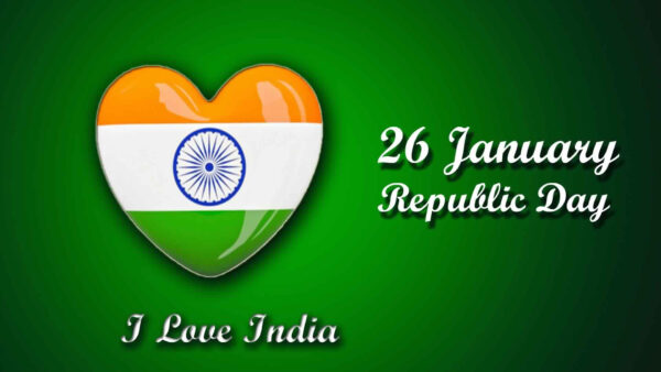 Wallpaper India, Day, Heart, Green, January, Love, Republic, Background