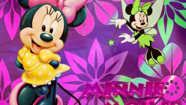 Wallpaper With, Desktop, Texture, Background, Flowers, Mouse, Colorful, Minnie