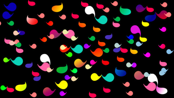 Wallpaper Green, Pink, Shapes, Colorful, Blue, Desktop, White, Abstract