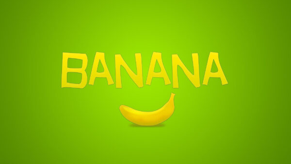 Wallpaper Word, Background, Desktop, Green, Banana, With