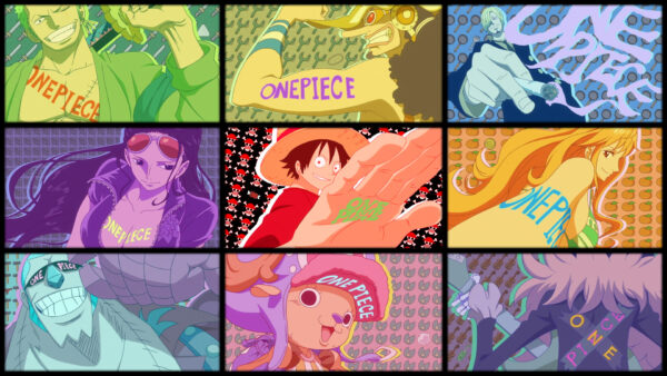 Wallpaper One, Anime, Desktop, Nine, Piece, Characters, Pieces