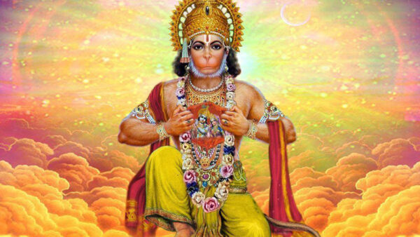 Wallpaper Open, Rama, Picture, Hanuman, Heart, Inside, Sita, And, With