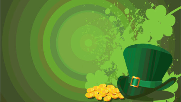 Wallpaper Day, Gold, With, Green, Hat, Coins, Patrick’s, St.
