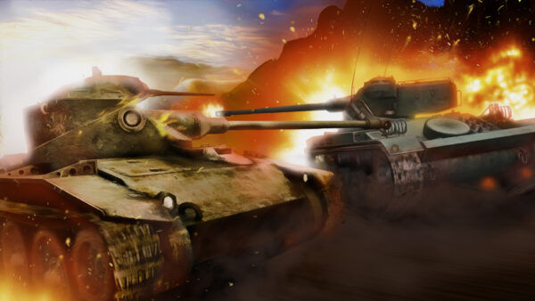 Wallpaper Desktop, Around, World, Tanks, Fire