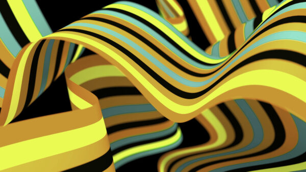 Wallpaper Ribbons, Abstract, Stripes, Colorful, Lines, Abstraction, Bends