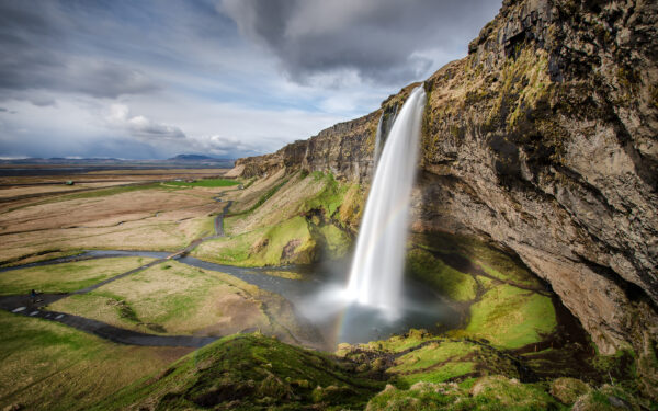 Wallpaper Waterfall, Seljalandsfoss