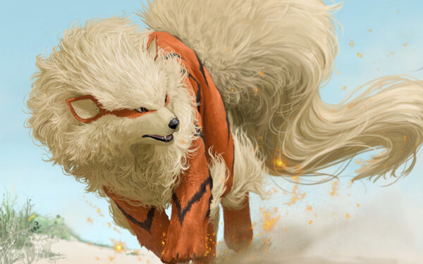 Wallpaper Arcanine, Pokemon