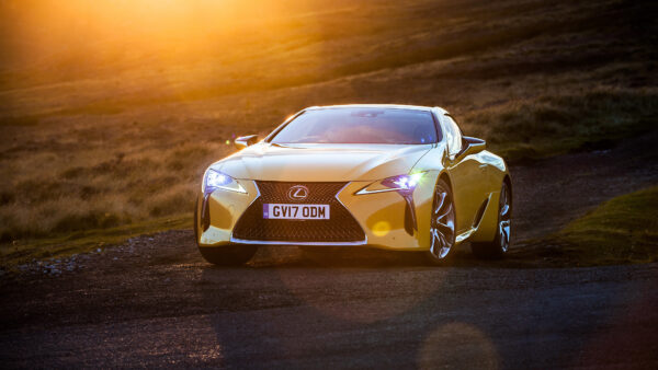 Wallpaper Lexus, LC500, Yellow, Cars, Desktop