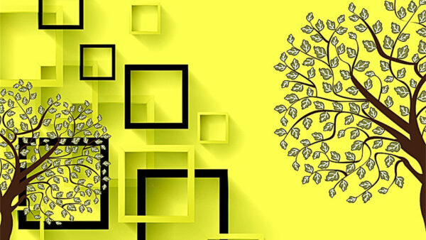 Wallpaper WALL, Designs, Background, Yellow