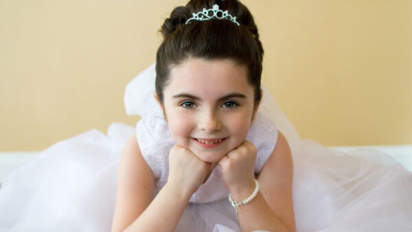 Wallpaper Little, Mobile, Smiley, Wearing, Desktop, Cute, Girl, Dress, Beautiful, White