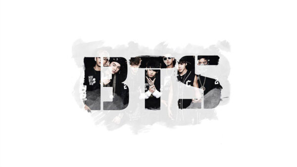 Wallpaper Singer, Faces, BTS, Logo