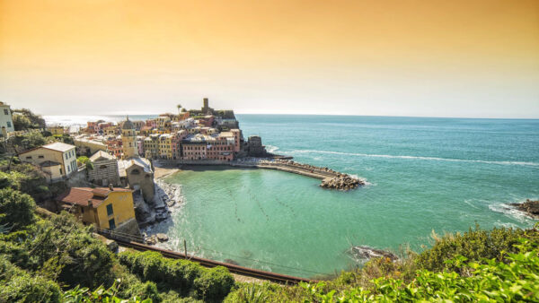 Wallpaper Italy, Travel, Vernazza, Sea, House, Desktop