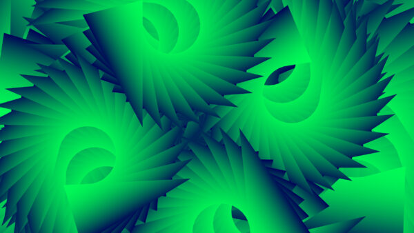 Wallpaper Black, Abstract, Shapes, Green, Digital, Pattern, Art