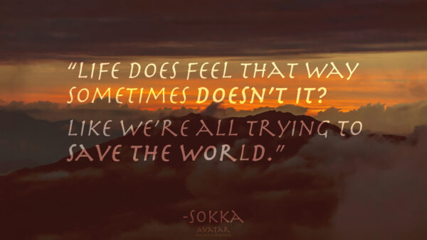 Wallpaper Avatar, Airbender, Inspirational, Quote, Last, Sunset, The