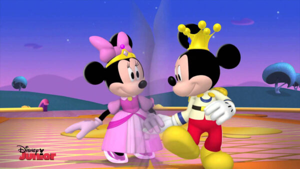 Wallpaper Minnie, And, Mouse, Princess, Cartoon, Prince, Mickey