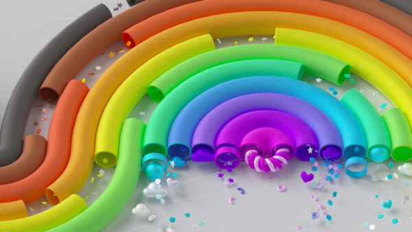 Wallpaper Pride, Background, Desktop, Colorful, Pipes