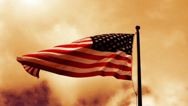 Wallpaper Sky, Desktop, Light, Flag, Background, Orange, American