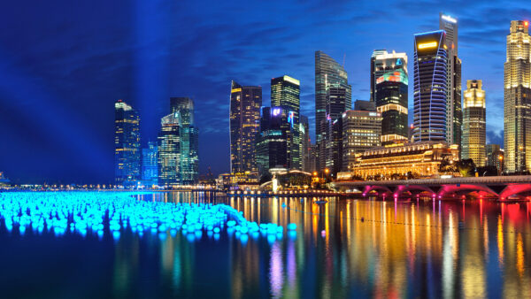 Wallpaper Panorama, Marina, Singapore