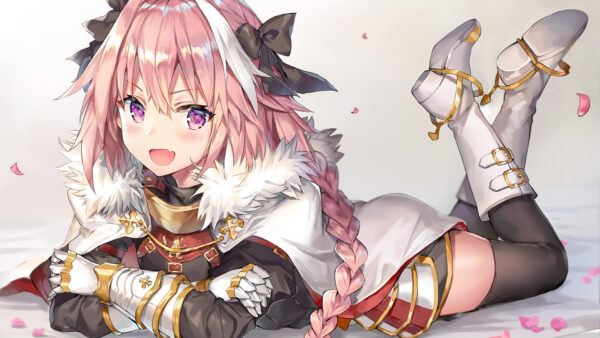 Wallpaper Desktop, Hair, White, Brown, Lying, With, Bed, Astolfo