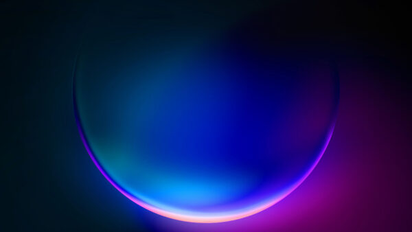 Wallpaper Bubble, Windows, Glow, Purple, Desktop, Abstract, Blue