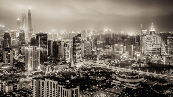 Wallpaper Huangpu, Building, White, And, Black, Desktop, Photo, Panorama, Travel, Shanghai