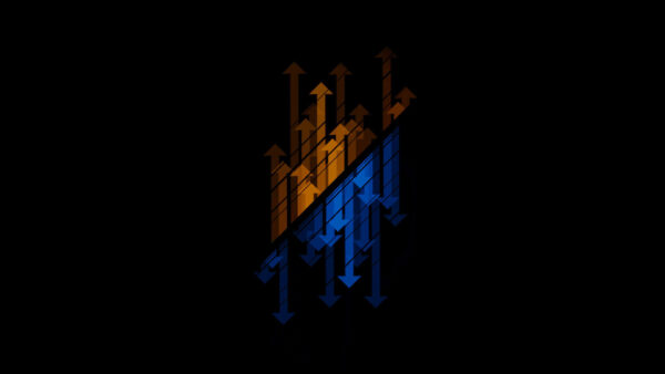 Wallpaper With, Background, Brown, Aesthetic, Blue, Arrows, Desktop, Black, And