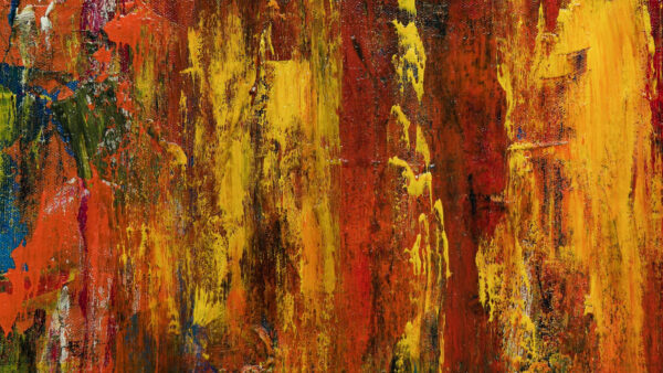 Wallpaper Brown, Stains, Canvas, Yellow, Mobile, Abstract, Paint, Desktop