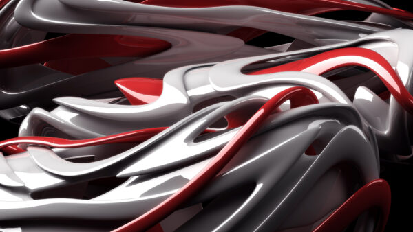 Wallpaper White, Desktop, Red, Abstract, And, Fractal