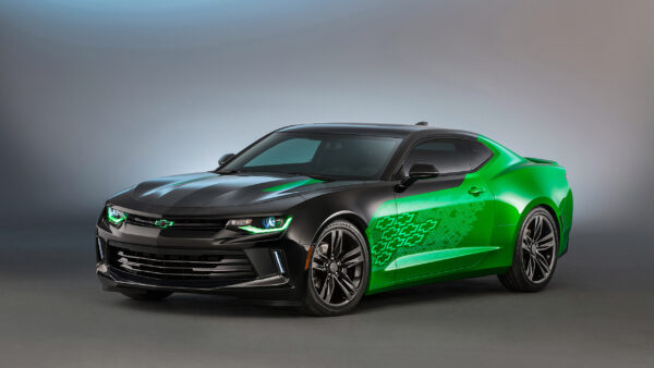 Wallpaper Camaro, Green, Coupe, Concept, Muscle, Krypton, Cars, Car, Chevrolet