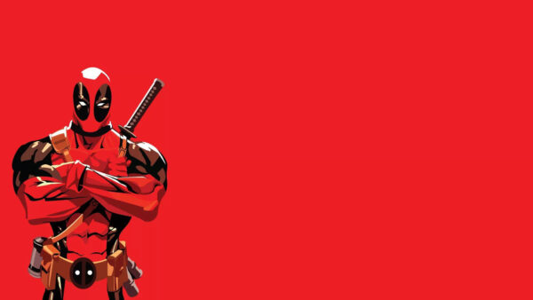 Wallpaper Background, Deadpool, Animation, Red