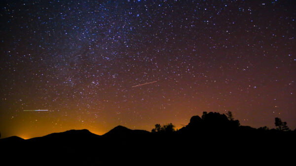 Wallpaper Stars, Sky, Space, Brown, With, Glittering, Desktop