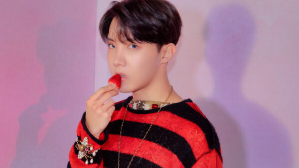 Wallpaper J-Hope, Standing, WALL, Singer, Background, Wearing, BTS, K-Pop, Red, Dress, Pink, Black