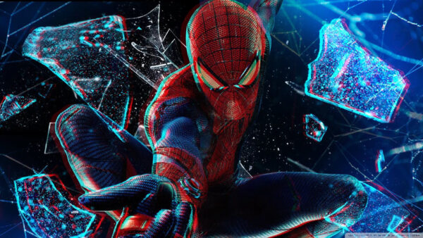 Wallpaper Spiderman, Broken, Background, Glasses