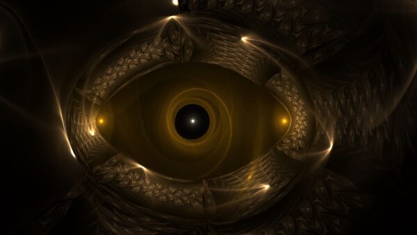 Wallpaper Shape, Fractal, Trippy, Eye