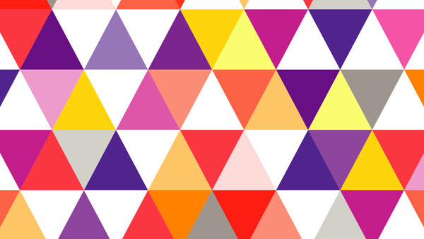 Wallpaper Geometric, Colorful, Triangles, Pattern, Shapes