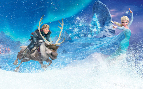 Wallpaper Elsa, Kristoff, Frozen