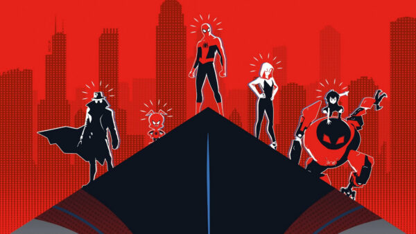 Wallpaper The, Into, Spider-Verse, Spider-man