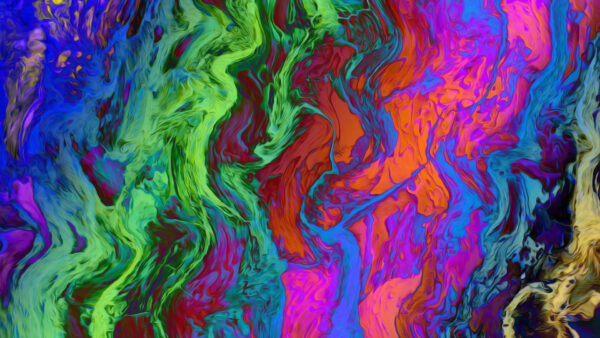 Wallpaper Rainbow, Abstract, Colorful, Digital, Desktop, Art