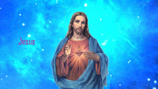 Wallpaper Blue, Desktop, Background, Jesus