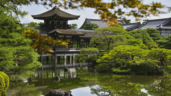 Wallpaper Japan, Pond, Desktop, Garden, Mobile, Pavilion, Kyoto, Pagoda, Travel