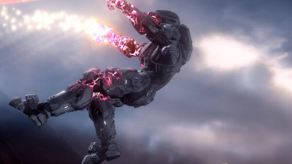 Wallpaper Hand, Games, Halo, Falling, Desktop, Warrior, Fire