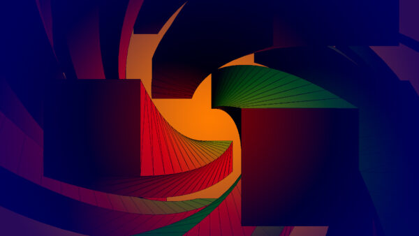 Wallpaper Desktop, Green, Purple, Colorful, Abstract, Red, Yellow, Art