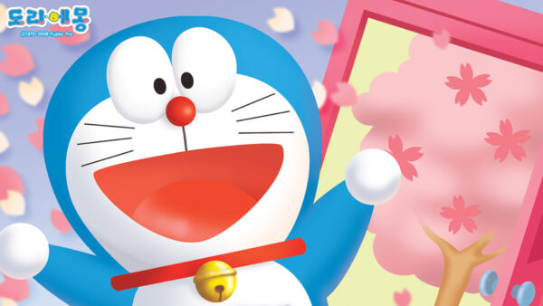 Wallpaper Doraemon, Laughing